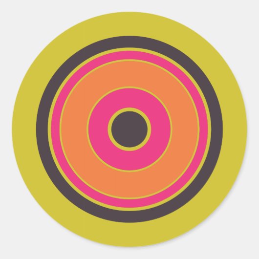 円カラフル06 ラウンドシール (正面)