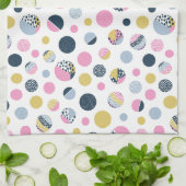 円カラフル キッチンタオル (折り畳み)