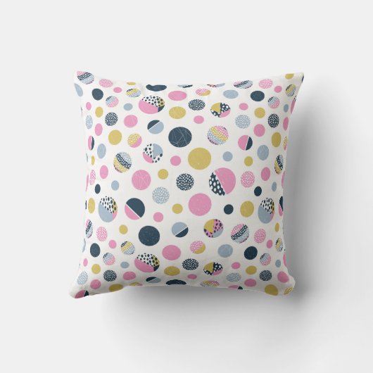 円カラフル クッション (裏面)