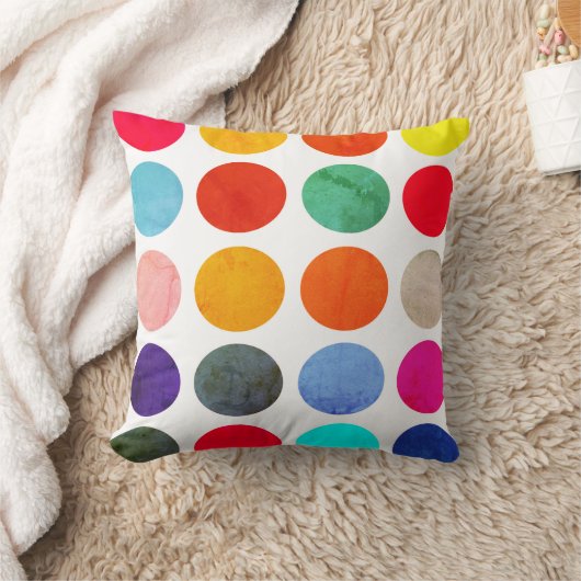 円カラフル クッション (ブランケット)