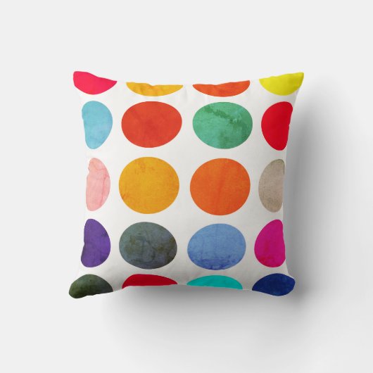 円カラフル クッション (裏面)