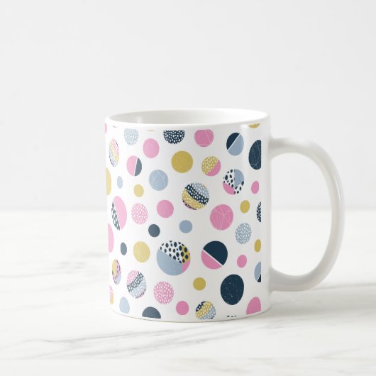 円カラフル コーヒーマグカップ (右)