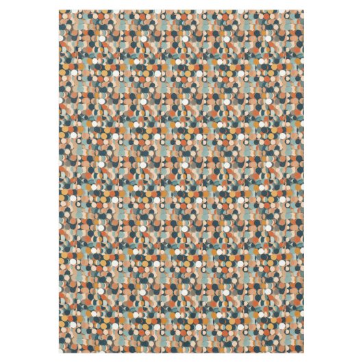 円カラフル テーブルクロス (正面)