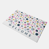 円カラフル ドアマット (アングル)