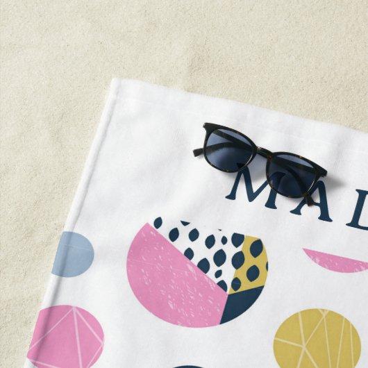 円カラフル ビーチタオル (インサイチュ)