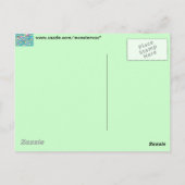 円カラフル ポストカード (裏面)