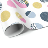 円カラフル ラッピングペーパー (ロールコーナー)