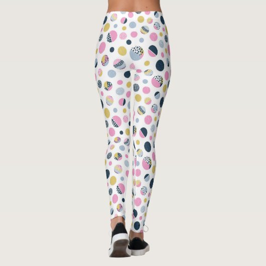 円カラフル レギンス (裏面)