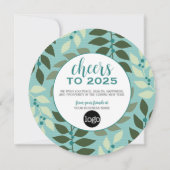 円カレンダー – ロゴ – グリーンアクアプロフェッショナル シーズンカード (裏面)