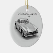 円クラシックオーナメント用の自動車イメージ セラミックオーナメント (右)