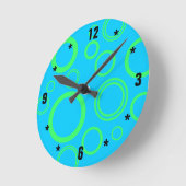 円クロック ラウンド壁時計 (傾斜)