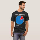 円グラフが得意おもしろい Tシャツ (正面フル)