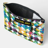 円グランジ。 アクセサリーポーチ (見開き)