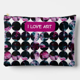 円グランジ。 アクセサリーポーチ