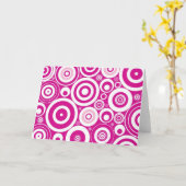 円グリーティングカード カード (黄色い花)