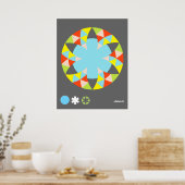 円コショウ花星 ポスター (キッチン)