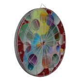 円コラージュ ダーツボード (正面左)