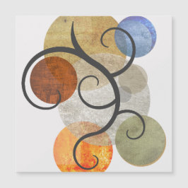 円コンテンポラリーパターン（の模様が）ある