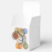 円コンテンポラリーパターン（の模様が）ある フェイバーボックス (オープン)