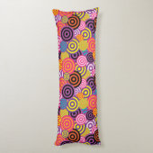 円サイケデリック体枕 ボディピロー (裏面 (縦))