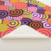 円サイケデリック毛布 シェルパブランケット (3/4)