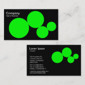 円シリーズ – 黒の緑 名刺 (正面/裏面)