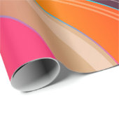 円スワール抽象芸術ラップ紙 ラッピングペーパー (ロールコーナー)