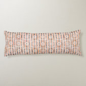 円タイルとストライプパターン抱き枕 ボディピロー (裏面)