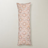 円タイルとストライプパターン抱き枕 ボディピロー (裏面 (縦))