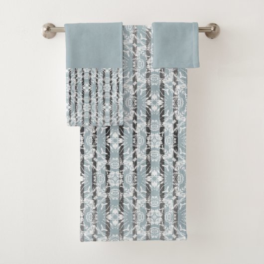 円タイルとパタストライプーン バスタオルセット (インサイチュ)