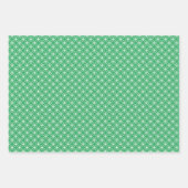 円ダイヤモンド花パターン3のセット ラッピングペーパーシート (正面3)