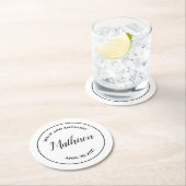 円デザインパーソナライズされたの結婚飲み物用コースター ラウンドペーパーコースター (インサイチュ)