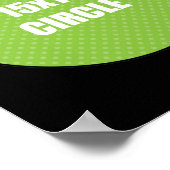 円デザイン15x15 ポスター (角)