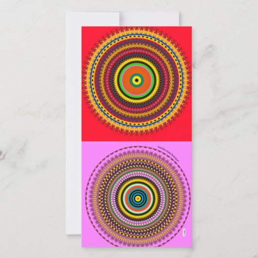 円デザイン サンキューカード (正面)