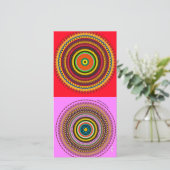 円デザイン サンキューカード (スタンド正面)