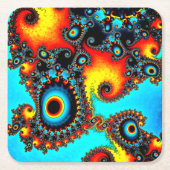 円デザイン スクエアペーパーコースター (正面)