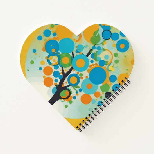 円デザイン ノートブック (裏面)