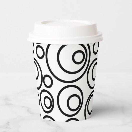 円デザイン 紙コップ (左)