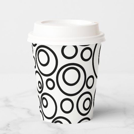 円デザイン 紙コップ (正面)
