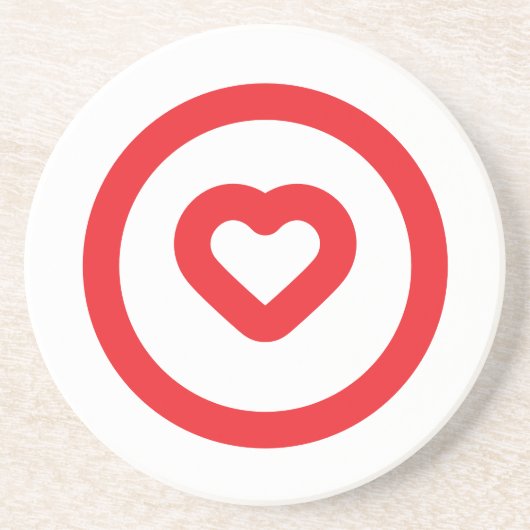 円ハートコースター コースター (正面)