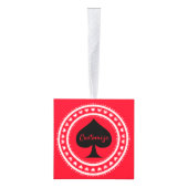 円ハートブラックスペードサンダー_コーブ キューブオーナメント (右)