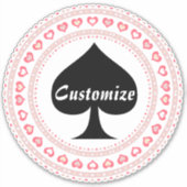 円ハートブラックスペードサンダー_コーブ シール (正面)