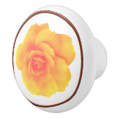 円バラキャビネットのノブ セラミックノブ (右)