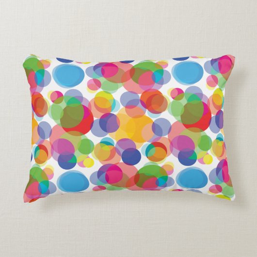 円パタカラフルーン アクセントクッション (正面)