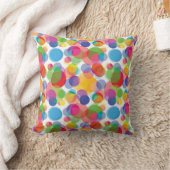 円パタカラフルーン クッション (ブランケット)