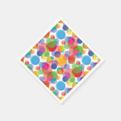 円パタカラフルーン スタンダードカクテルナプキン (角)