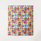 円パタカラフルーン タペストリー (正面)