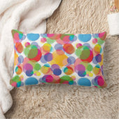 円パタカラフルーン ランバークッション (ブランケット)