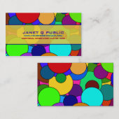 円パタカラフルーン 名刺 (正面/裏面)