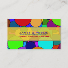 円パタカラフルーン 名刺